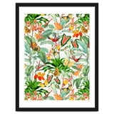 Birds And Butterflies In Tropical Jungle thumbnail