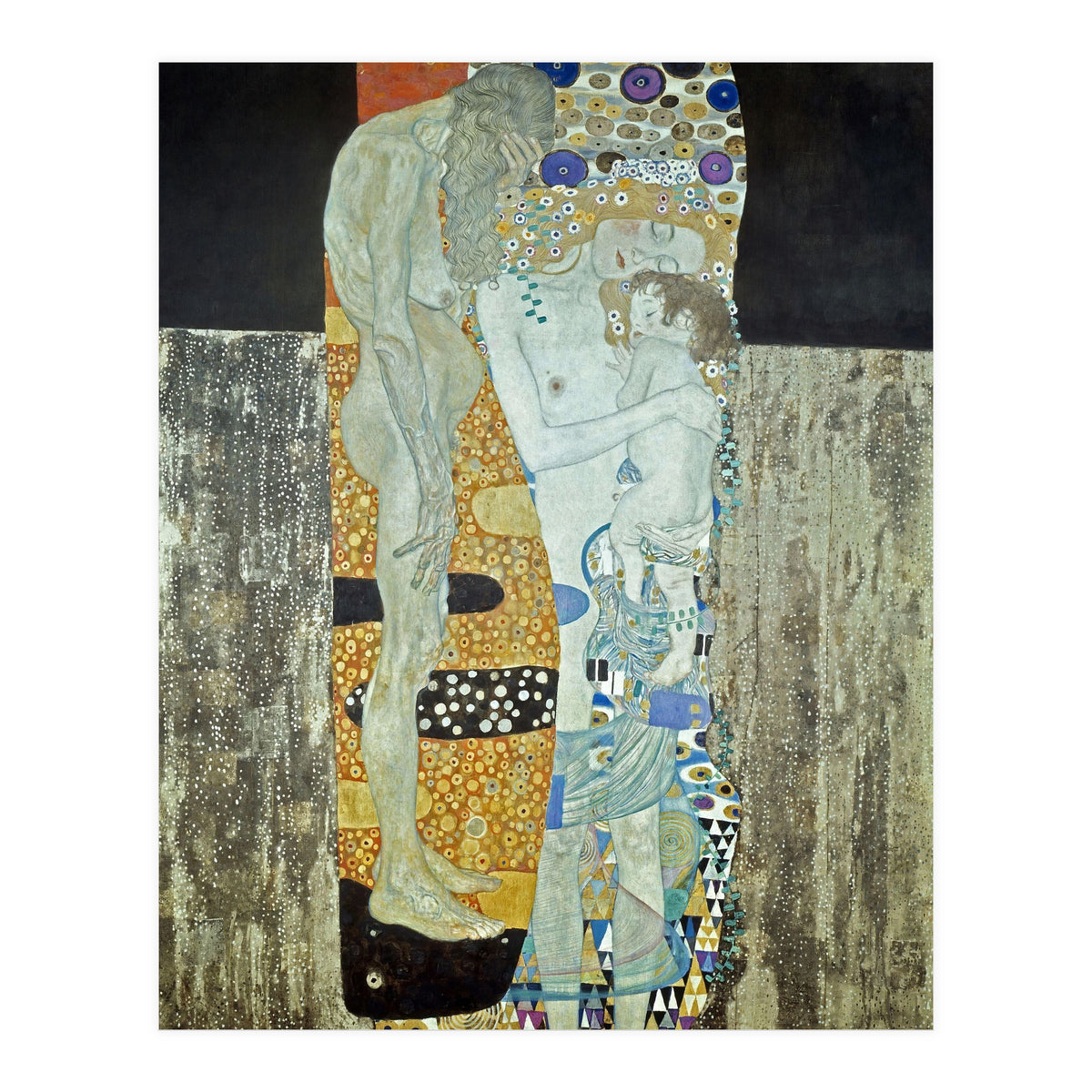 'The Three Ages of Woman', 1905, Oil on canvas, 180 x 180. (Print Only)