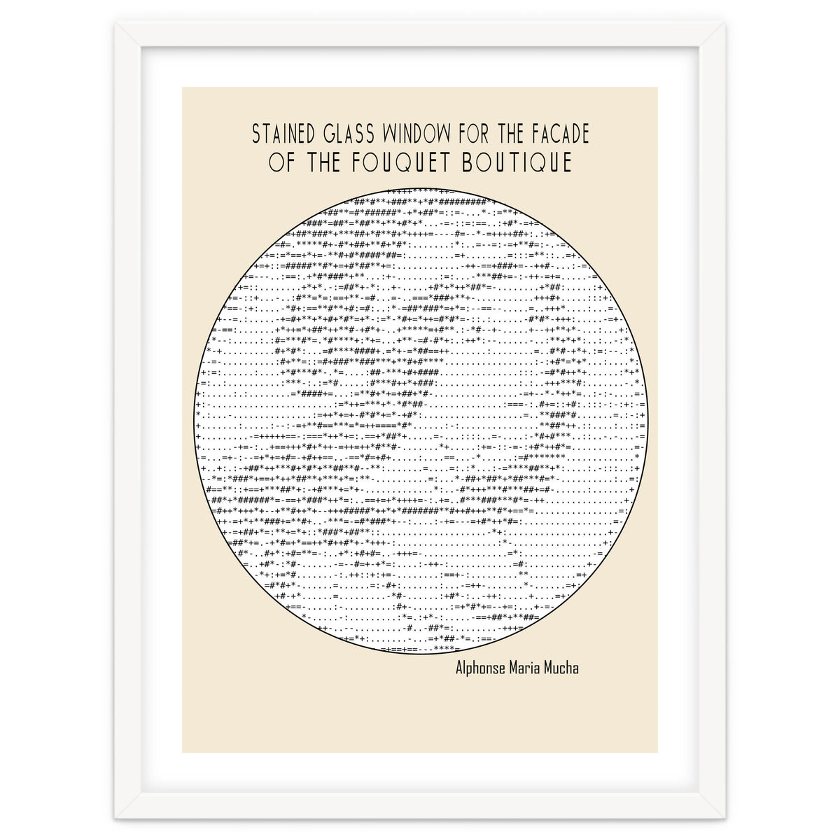 Stained Glass Window (ascii Art)