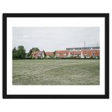 Red roof houses in the green field thumbnail
