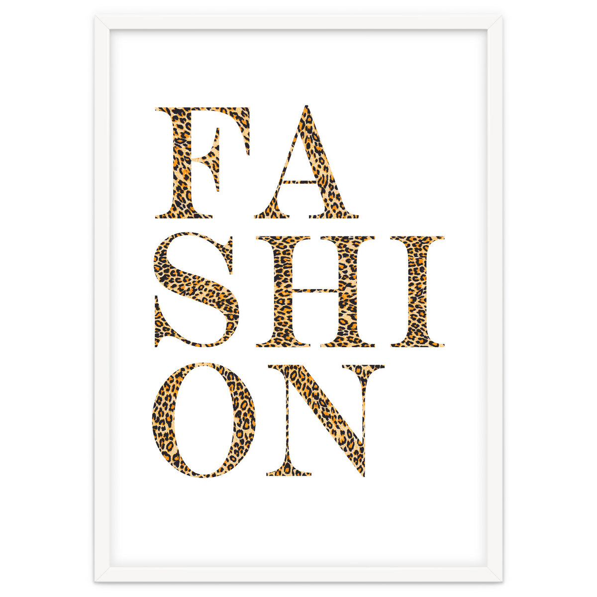 Fashion, Leopard Print Letters, Modern Chic decor