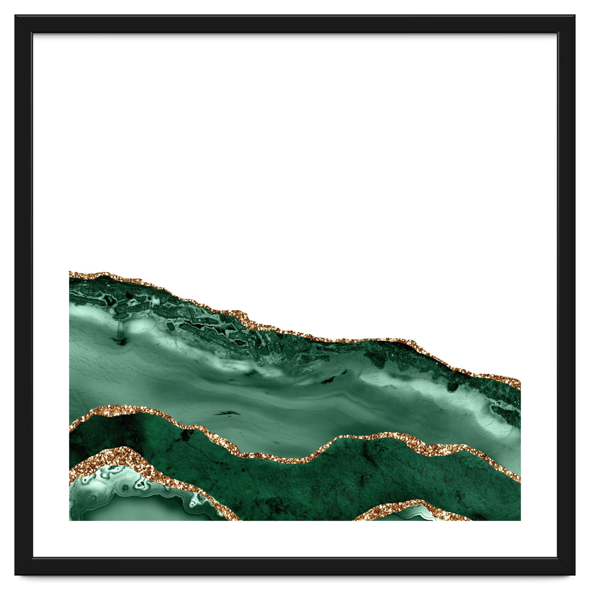 Emerald & Gold Agate Texture 08