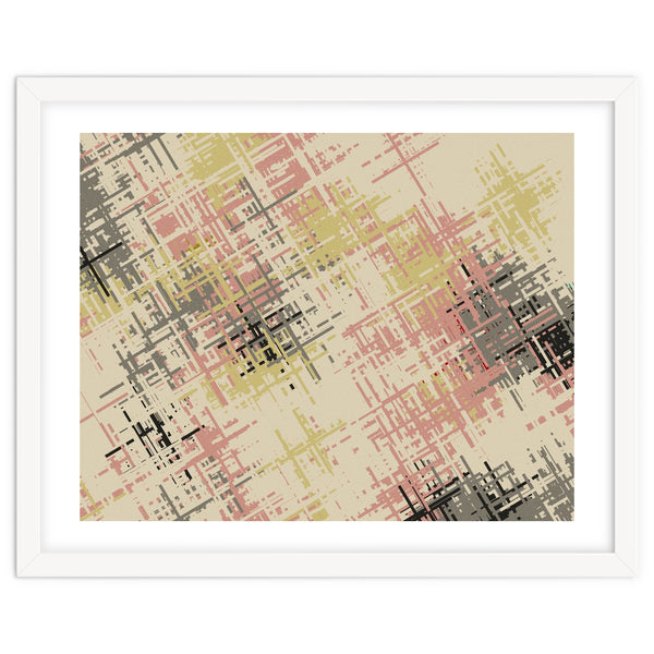 Geometric Cross Patterns Muted