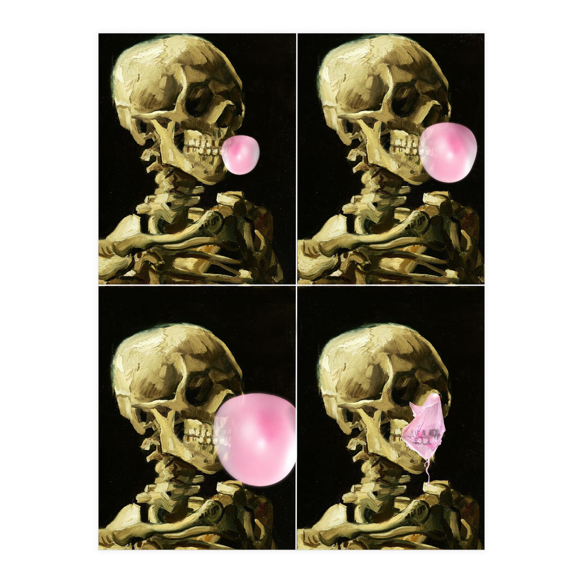 Skull Gum Explosion (Print Only)