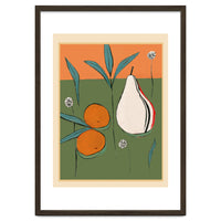 Abstract Pear And Orange Art