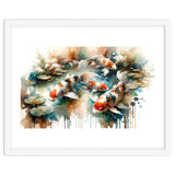 Colorful Koi Fish In Pond thumbnail