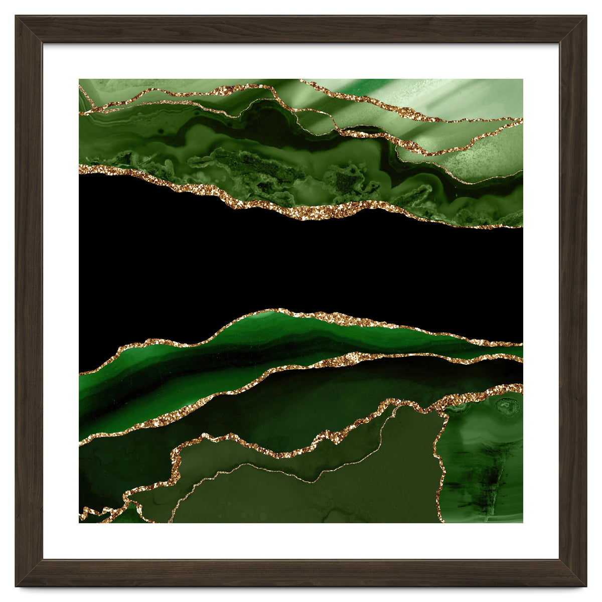 Green & Gold Agate Texture 11