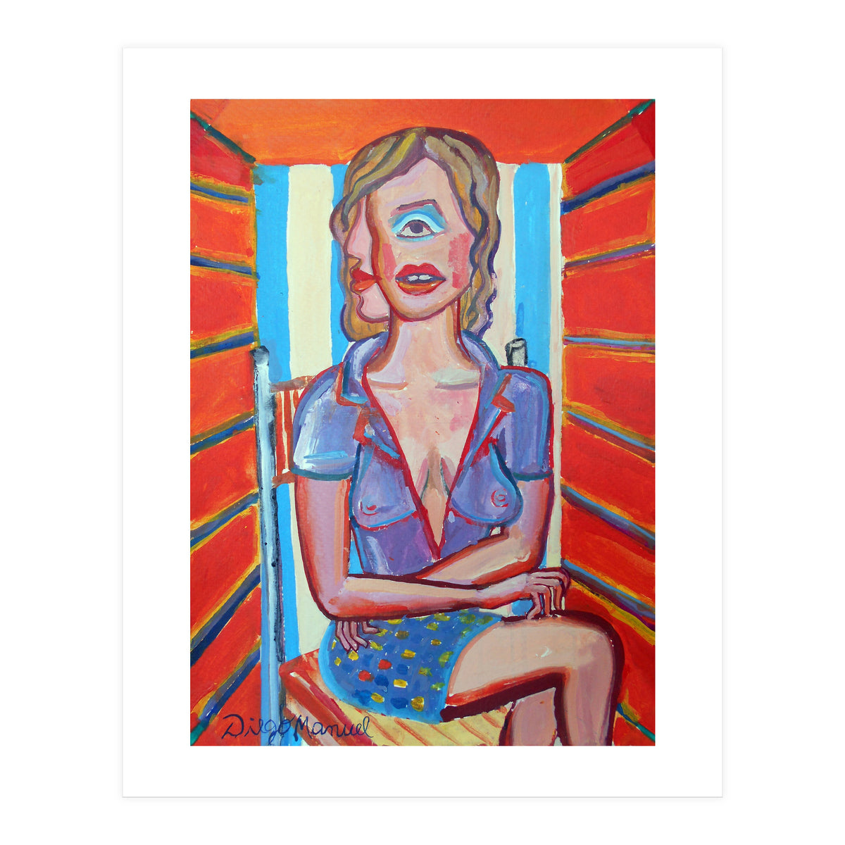 Mujer En El Sillon 2 (Print Only)