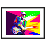 Joe Satriani Rock Guitar Instrumental Pop Art WPAP thumbnail