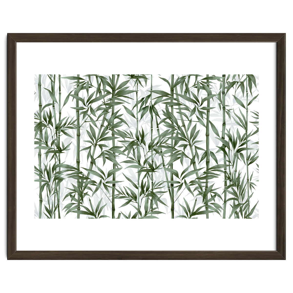 Bamboo Moody Green White