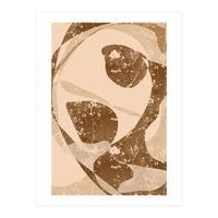 Abstract Brown Scratch (Print Only)