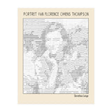 Portret Van Florence Owens Thompson (ascii Art) (Print Only) thumbnail