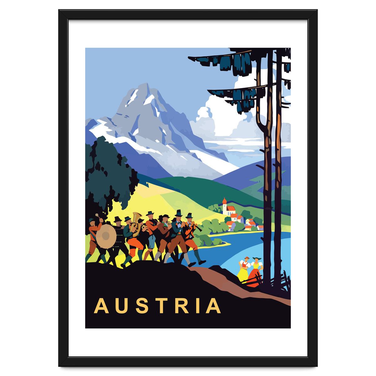 Austria, Music Orchestra on Picnic