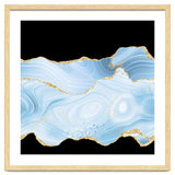 Blue & Gold Glitter Agate Texture 04 thumbnail