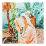Turkish Reader | Morocco Travel Book Club | Modern Bohemian Woman Architecture | Watercolor Painting (Print Only) thumbnail