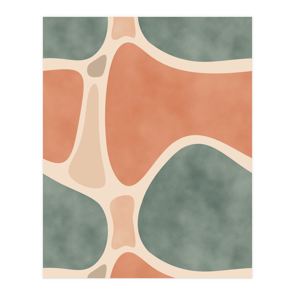 Earth Tones Shapes (Print Only)