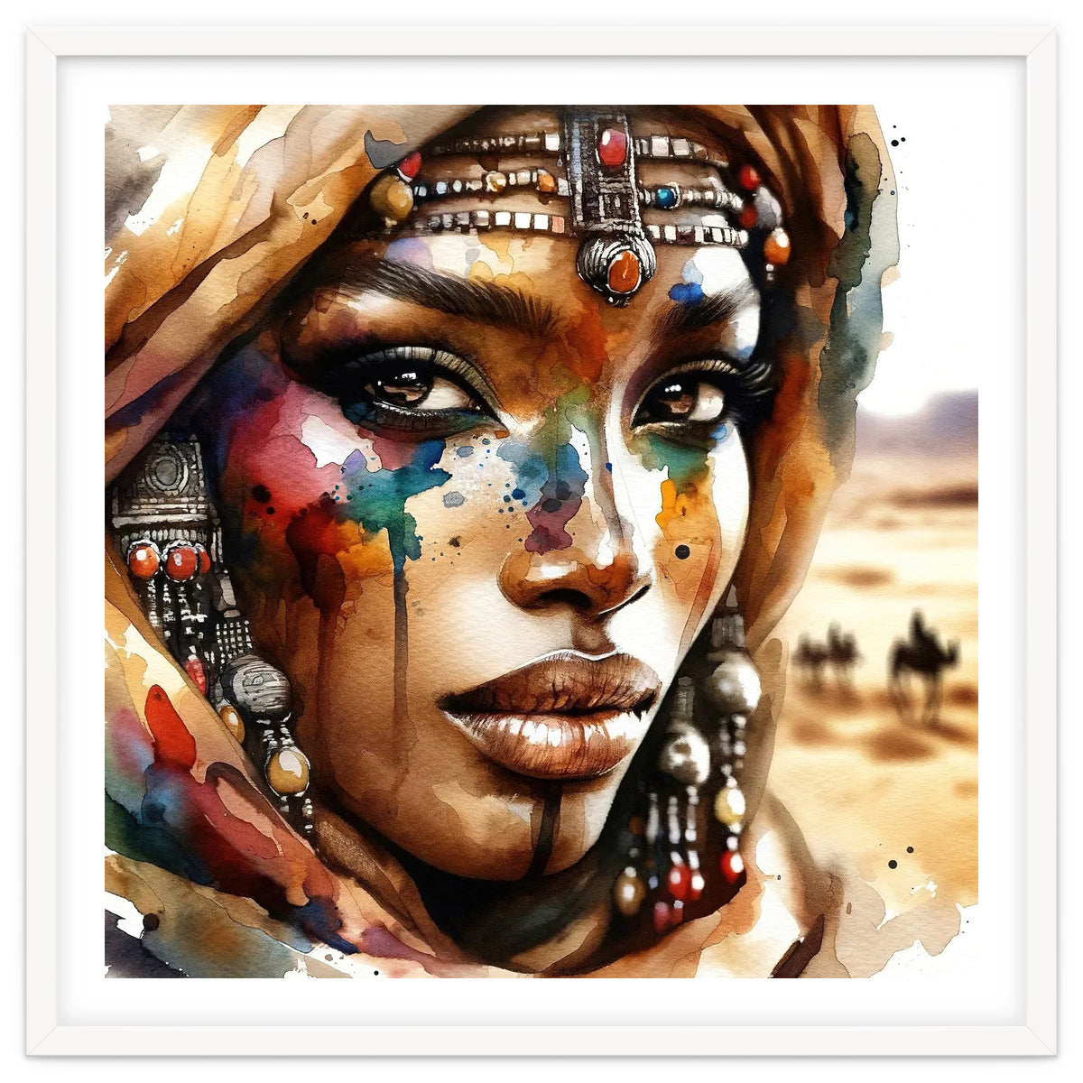 Desert Jewels Tuareg Woman Portrait