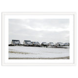 Snow covered houses on the hill thumbnail