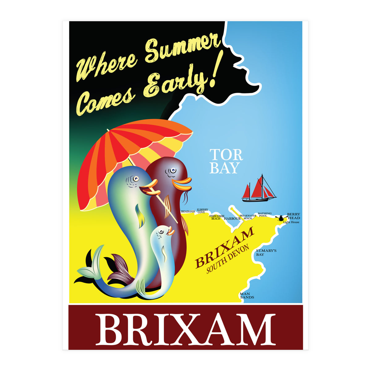 Brixam, South Devon (Print Only)