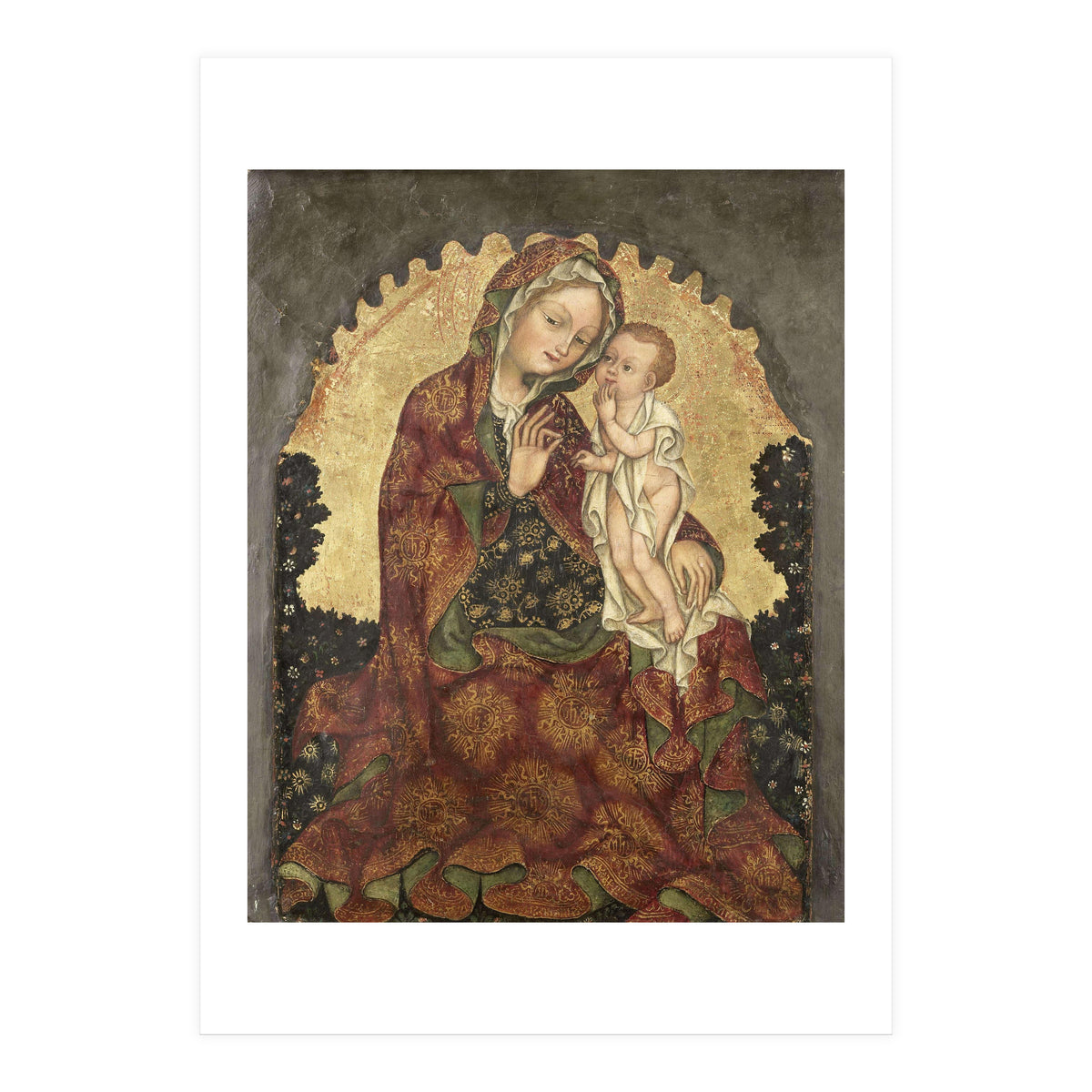 Madonna of Humility. Dating: 1429 - 1439. Measurements: h 53 cm × w 42 cm; d 13.5 cm. (Print Only)