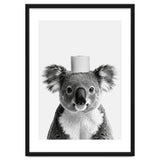Koala, Toilet Paper Crown, Cute Animal Bathroom Art thumbnail