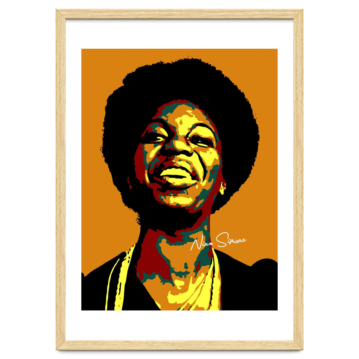 Nina Simone Music Legend in Pop Art
