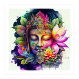Floral Awakening Buddha (Print Only) thumbnail