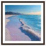 Sparkling Pastel Shoreline with Glittering Turquoise Waves thumbnail