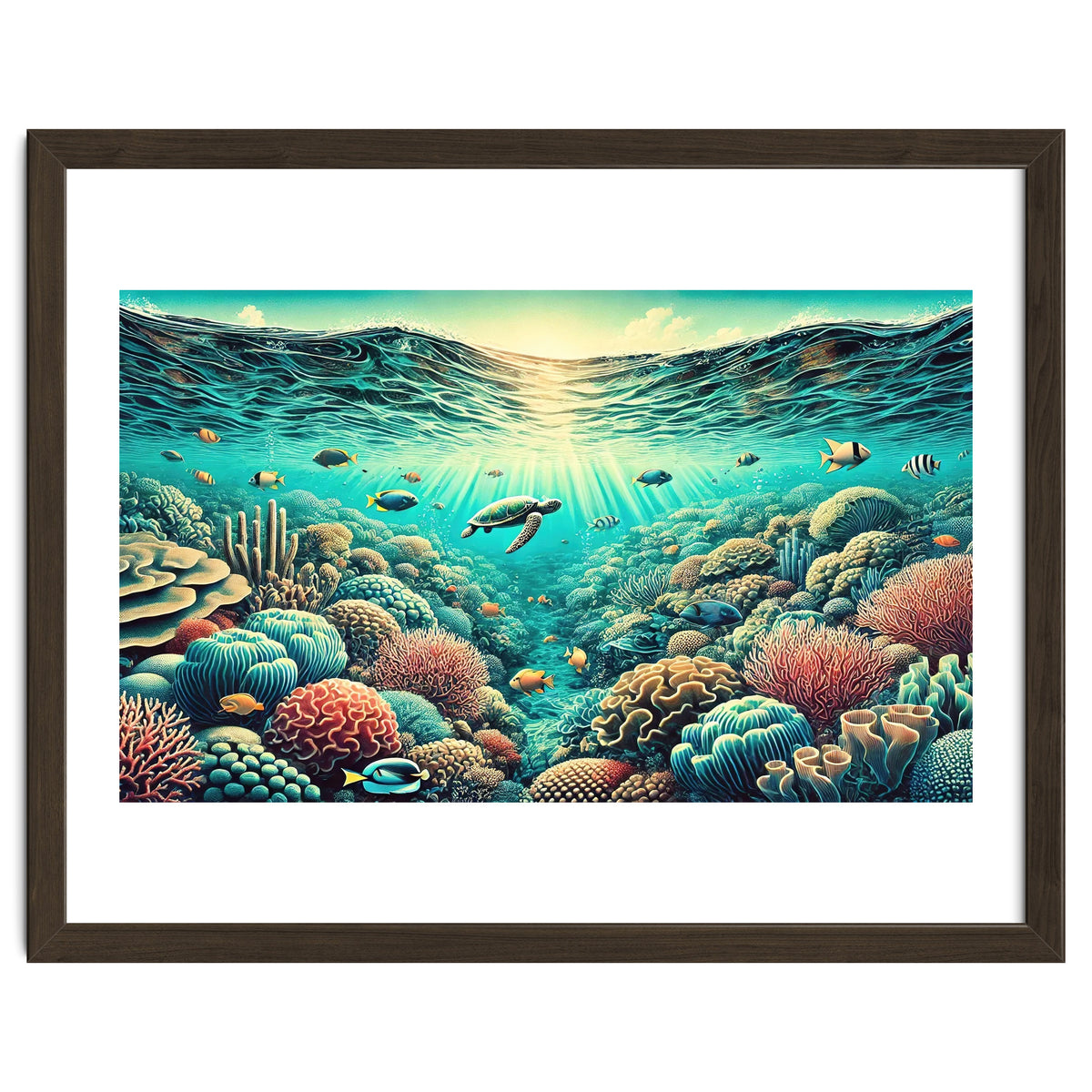 Vintage Australia, Great Barrier Reef Poster