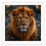 Majestic Lion Portrait Intense Gaze Wildlife thumbnail