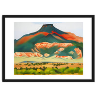 Georgia O’Keeffe – My Front Yard, Summer (1941) | Vibrant Southwestern Landscape in Modernist Style