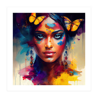 Butterfly Crown Hindu Portrait (Print Only)