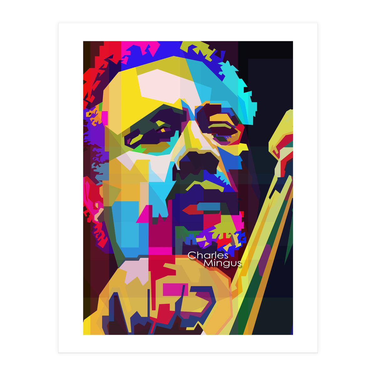 Charles Mingus Classic Jazz Pop Art WPAP (Print Only)