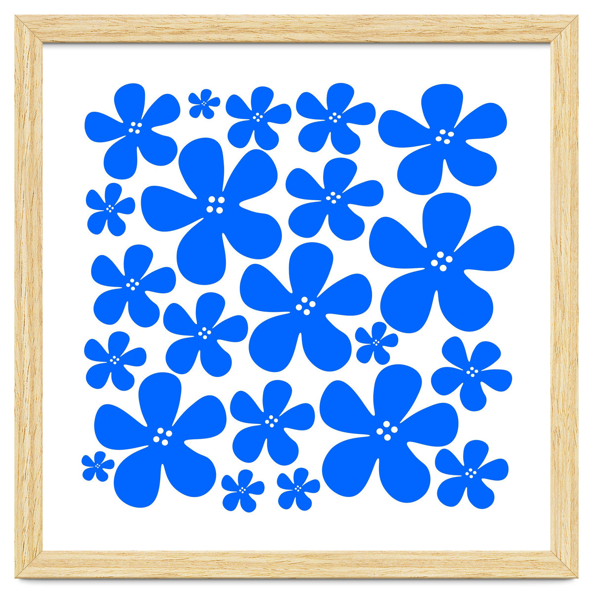 Blue Flowers Pattern