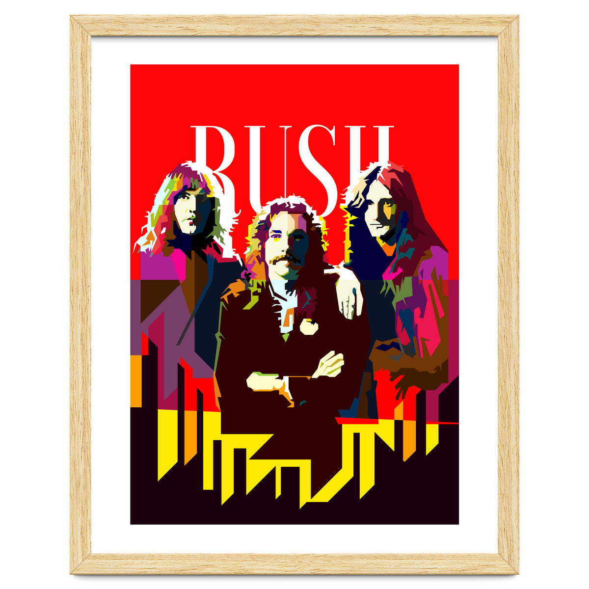 Rush Progressive Rock Pop Art WPAP