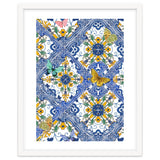 Sicilian Italian Tiles Butterflies And Flowers thumbnail