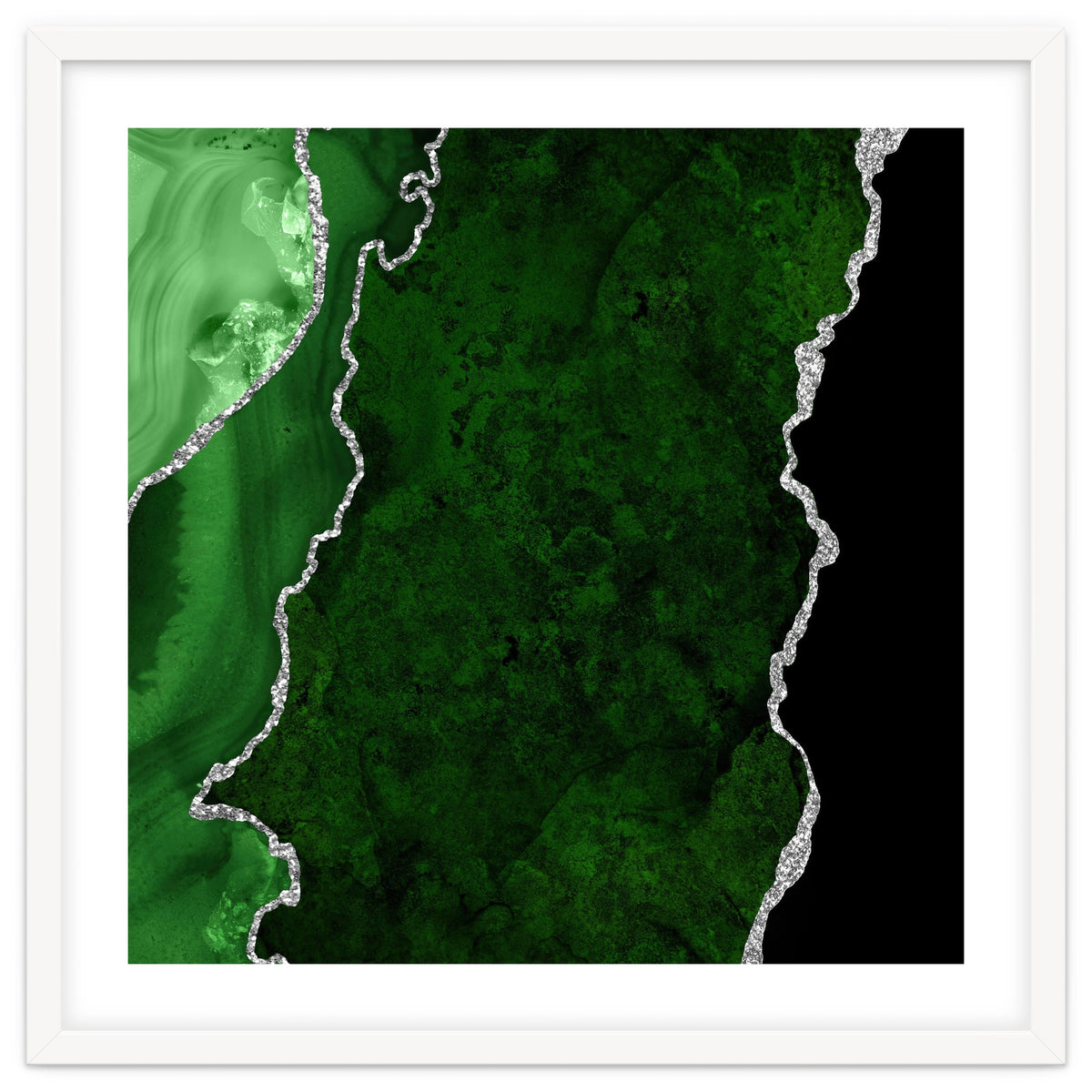 Green & Silver Agate Texture 01