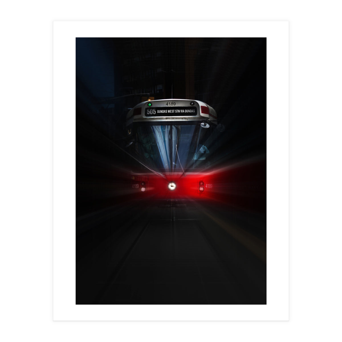 The 505 Dundas Streetcar 1 Color Flow Version (Print Only)