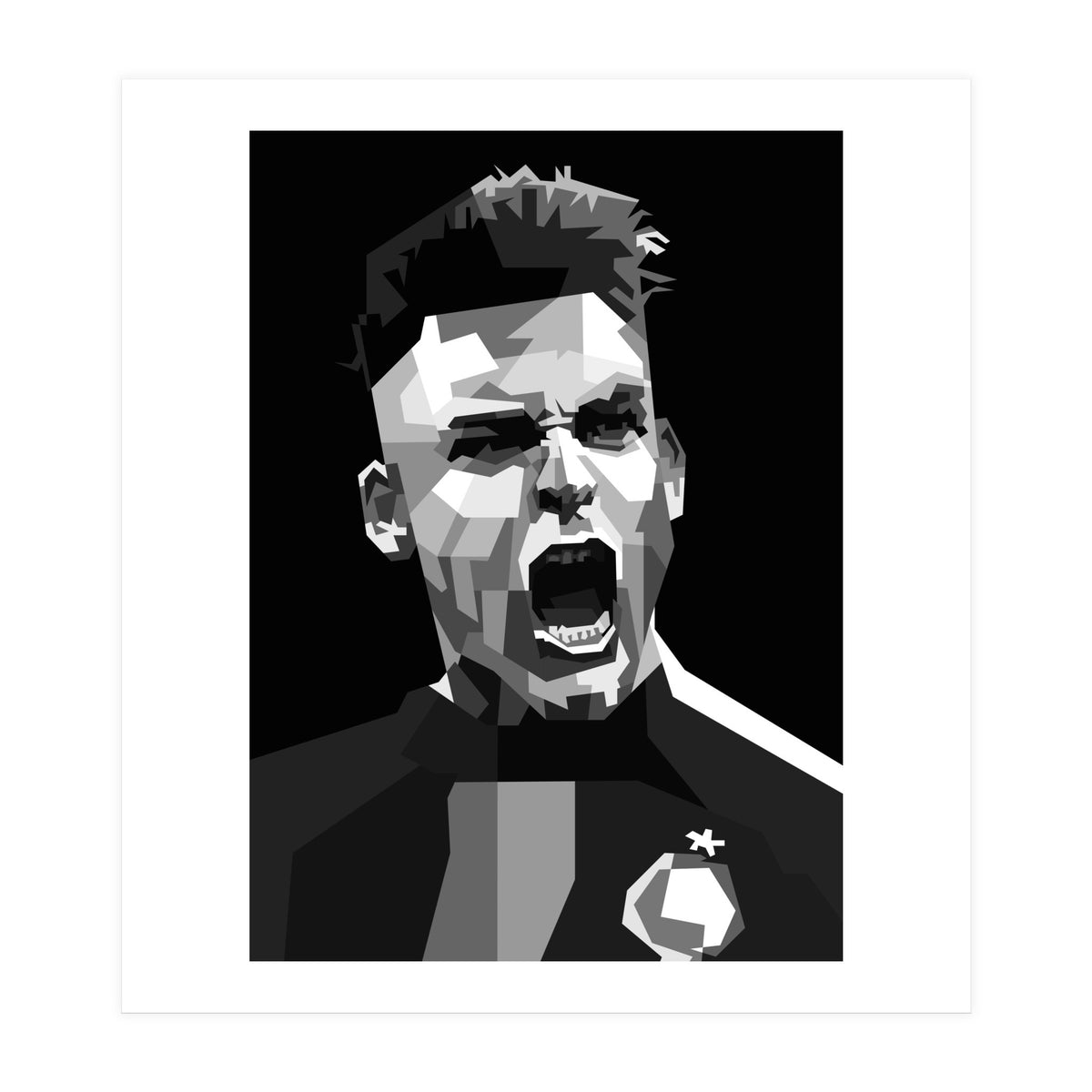 Lautaro Martinez Football Striker (Print Only)
