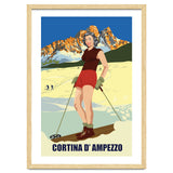 Ski Girl at Cortina D'Ampezzo, Italy thumbnail