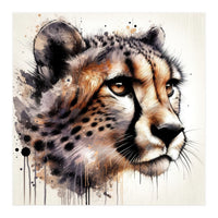 Watercolor Cheetah (Print Only)