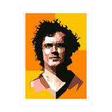 Retro Franz Beckenbauer Football  (Print Only) thumbnail