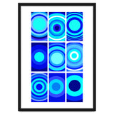 Circles & Rectangles Alt Blue 3 X 3: 2 thumbnail