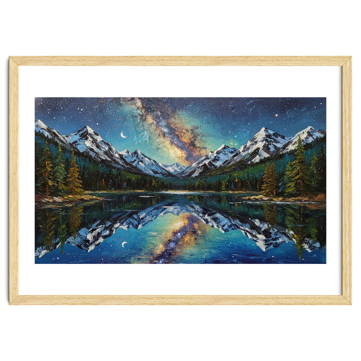 Midnight Mountain Reflection