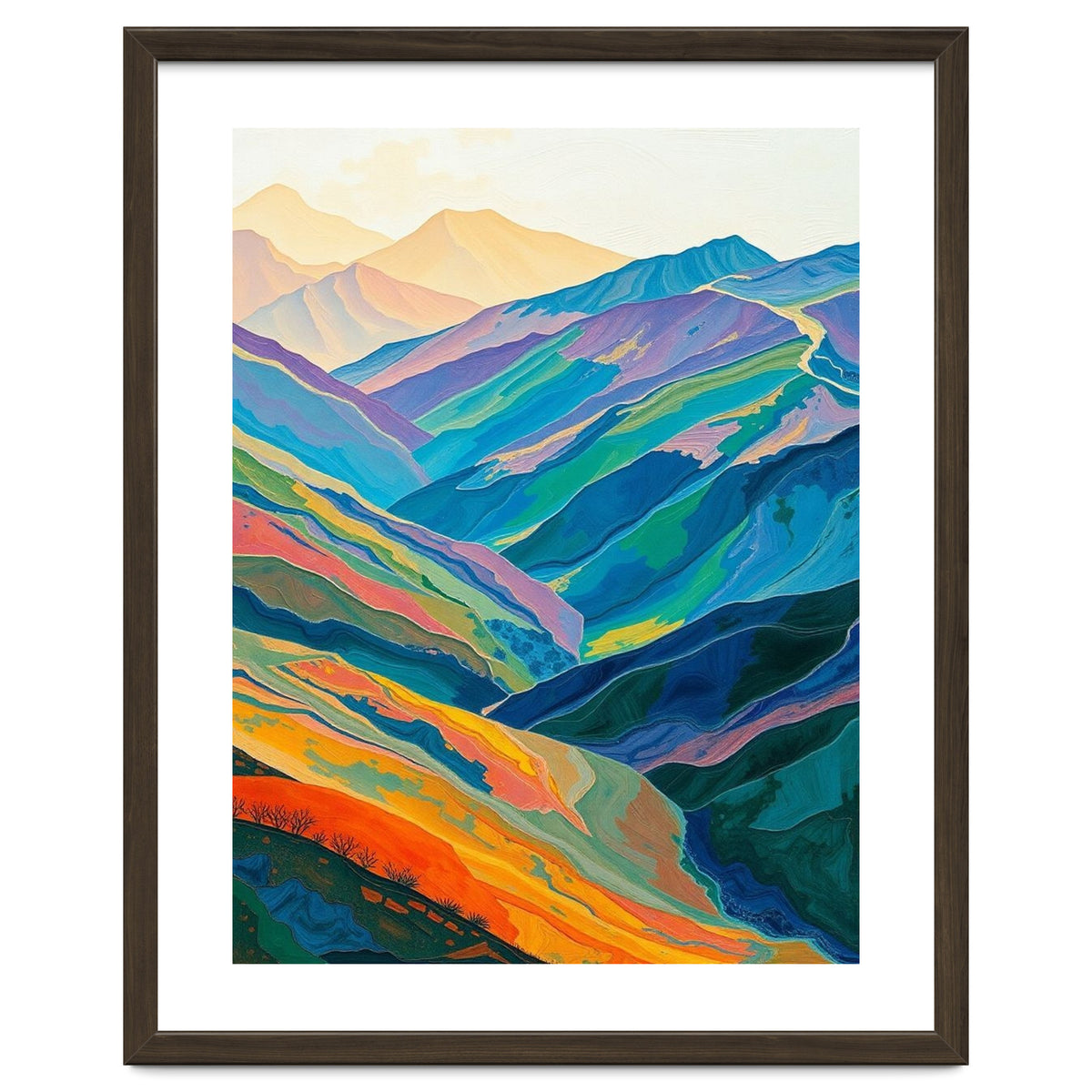 Abstract Mountain Landscape