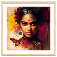 Golden Butterfly Hindu Portrait