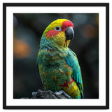 Vibrant Amazon Parrot Perched On A Branch thumbnail