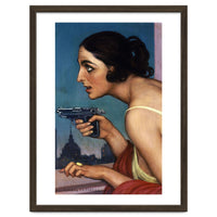 THE WOMAN OF THE GUN 1925-POSTER FOR THE SPANISH UNION OF EXPLOSIVES.