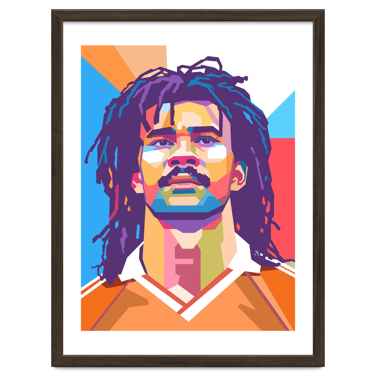 Ruud Gullit pop art portrait