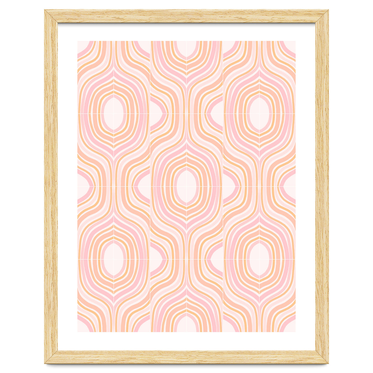 Peachy Marbled Tiles